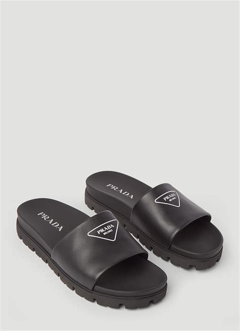 mens prada sliders|prada men's sneakers black.